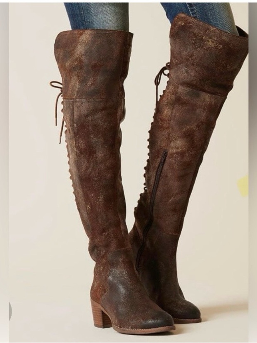 Diba True OTK Leather Boot Sunset Sail 9